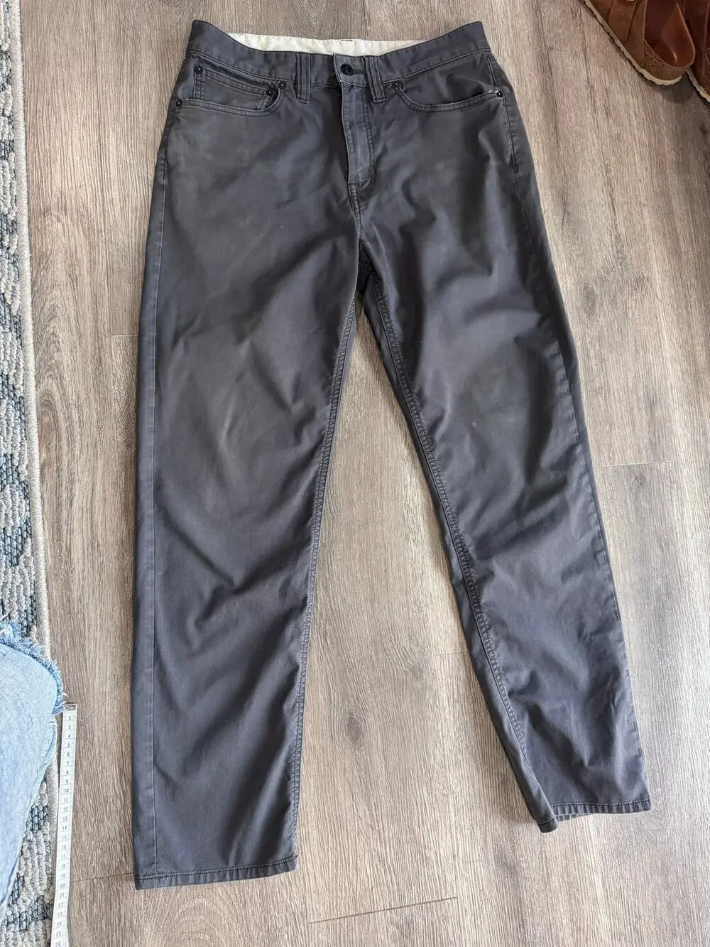 prAna Men’s 32 Charcoal Gray Stretch 5 Pocket Pants Hiking Outdoor